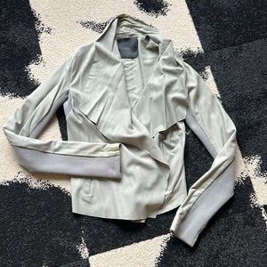 Veda suede grey/ mint jacket size M !